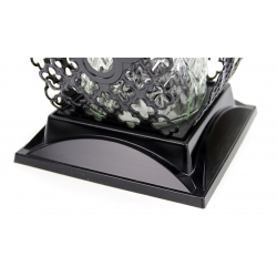 DUŻY ZNICZ stabilny i nowoczesny CZARNY ścianki wzór MAROKO